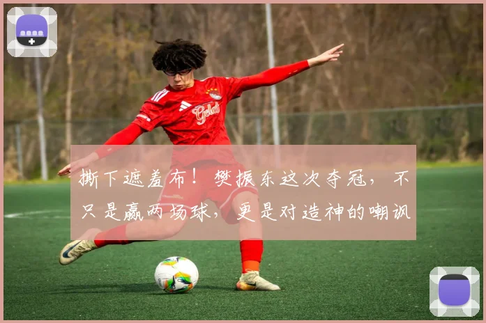 撕下遮羞布！樊振东这次夺冠，不只是赢两场球，更是对造神的嘲讽